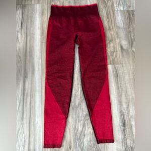 Pink Victorias Secret Marl Seamless Contoured Athletic Leggings in Red Size S